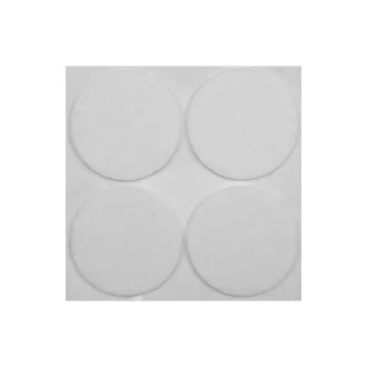  VOREL Selbstklebende rutschfeste Möbelbeinpolster rund weiß 40 mm (4 Stück)