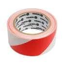 VOREL Selbstklebendes Markierungsband rot-weiß 48 mm x 33 m PVC