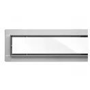 FALA Duschrinne 600 mm Weißglas Inox