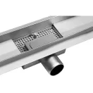 FALA Duschrinne 600 mm Schwarzglas Inox