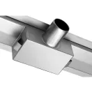 FALA Duschrinne 900 mm Schwarzglas Inox