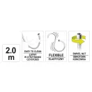 FALA Duschrohr PVC 2,0 m