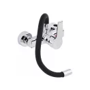 FALA Spültischarmatur mit wandmontiertem schwarzem flexiblem Rohr + Zubehör