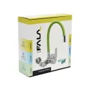 FALA Waschtischarmatur mit wandmontiertem grünem flexiblem Rohr + Zubehör