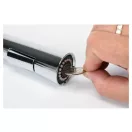 FALA Waschbeckenarmatur mit schwarzem flexiblem Rohr