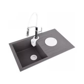 FALA Waschbeckenarmatur mit weißem flexiblem Rohr