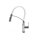 FALA Waschbeckenarmatur mit weißem flexiblem Rohr