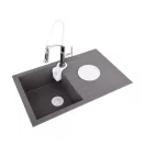 FALA Waschbeckenarmatur mit weißem flexiblem Rohr