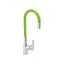 FALA Waschbeckenarmatur mit grünem flexiblem Rohr + Zubehör