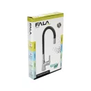 FALA Waschbeckenarmatur mit dunkelgrauem flexiblem Rohr