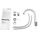 FALA Waschbeckenarmatur + Zubehör inox Steely1