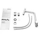 FALA Waschbeckenarmatur + Zubehör inox Steely3