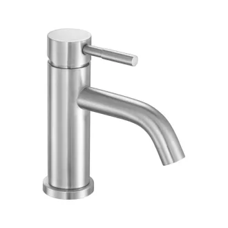 FALA Waschtischarmatur + Zubehör inox Steely1