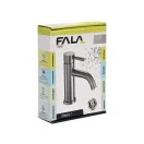 FALA Waschtischarmatur + Zubehör inox Steely1