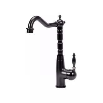 FALA Waschbeckenarmatur + Zubehör Retro Schwarz 1