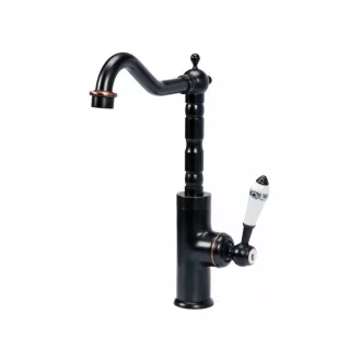 FALA Waschbeckenarmatur + Zubehör Retro Black 2