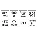 FALA Schleif-Abwasserpumpe 600W