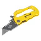 VOREL Taschenmesser mit Trapezklinge, Aluminiumkarabiner