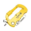 VOREL Taschenmesser mit Trapezklinge, Aluminiumkarabiner