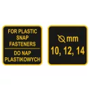 VOREL Patentierzange für Kunststoffpatent 10,12,14 mm