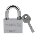 VOREL Vorhängeschloss + 4 Schlüssel 60 mm
