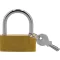 Vorhängeschloss 50 mm Messing mit 3 Schlüsseln