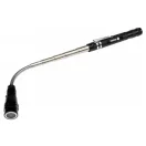 VOREL Tonaufnahmemagnet mit Teleskopgriff und LED-Licht 170-565 mm