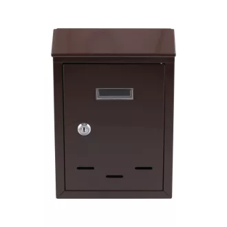 VOREL Briefkasten braun 285 x 200 x 60 mm