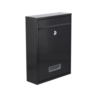 VOREL Briefkasten schwarz 360 x 260 x 80 mm