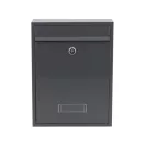 VOREL Briefkasten grau 360 x 260 x 80 mm