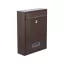 VOREL Briefkasten braun 360 x 260 x 80 mm