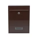 VOREL Briefkasten braun 360 x 260 x 80 mm