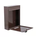 VOREL Briefkasten braun 360 x 260 x 80 mm