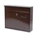 VOREL Briefkasten braun mit 2 Schlüsseln 310 x 360 x 100 mm