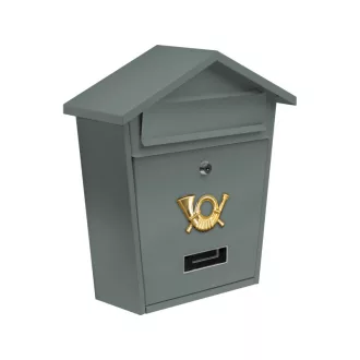 VOREL Briefkasten grau 380 x 320 x 105 mm