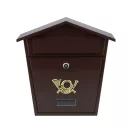 VOREL Briefkasten braun 380 x 320 x 105 mm