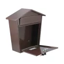 VOREL Briefkasten braun 380 x 320 x 105 mm