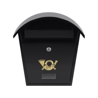 VOREL Briefkasten schwarz 380 x 320 x 105 mm