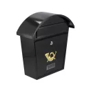 VOREL Briefkasten schwarz 380 x 320 x 105 mm