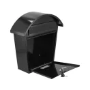 VOREL Briefkasten schwarz 380 x 320 x 105 mm