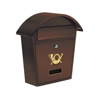 VOREL Briefkasten 380 x 320 x 105 mm braun