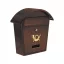 VOREL Briefkasten 380 x 320 x 105 mm braun