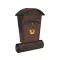 VOREL Briefkasten braun 480 x 280 x 80 mm