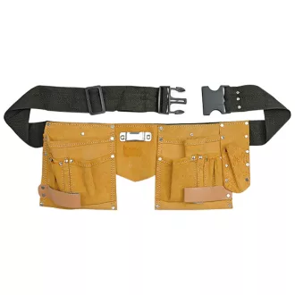   Winkel- und Werkzeughalter-Gürteltasche mit 11 Taschen aus Leder
