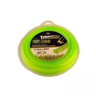 CORTEX Rasentrimmer Faden 2,4 mm x 80 m quadratisch