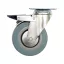 VOREL Industrierad mit Schwenkgabelbremse 75 mm 30 kg