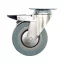 VOREL Industrierad mit Schwenkgabelbremse 100 mm 45 kg