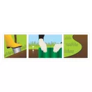 FLO Garten-Rasenkante grün 200 mm x 9 m