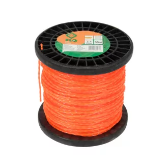 FLO Rasenmäher damil gedreht quadratisch 2,4 mm x 90 m