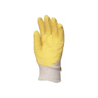   Arbeitsschutzhandschuhe Krepplatex, schnittfest, rutschfest, zitronengelb
